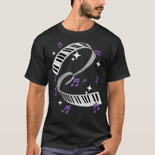 Womens Awesome Piano Player Gift Piano Keyboard M T-Shirt