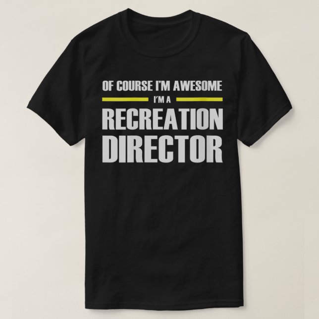 Womens Awesome Recreation Director VNeck  T-Shirt (Design Front)