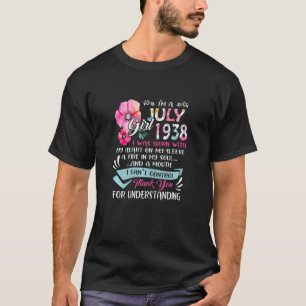 Womens Awesome Since 1938 84th Birthday I'm A July T-Shirt