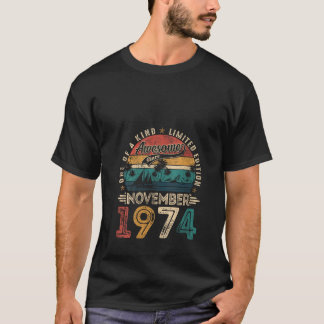 Womens Awesome Since November 1974 51 Years Old 51 T-Shirt