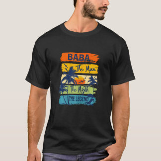 Womens Baba The Man The Myth The Legend Beach Summ T-Shirt