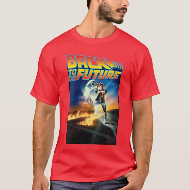 Womens Back tohe Future Movie Poster Classic VNeck T-Shirt (Front)