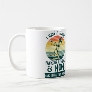 Womens Backflip Parkour Design For A Parkour Mum Coffee Mug