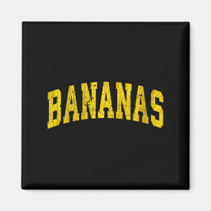 Womens Banana Retro Throwback Popular Fruit Humour Magnet