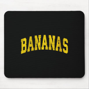 Womens Banana Retro Throwback Popular Fruit Humour Mouse Pad