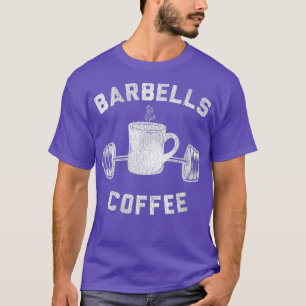 Womens Barbells Coffee  Breakfast and Weights VNec T-Shirt