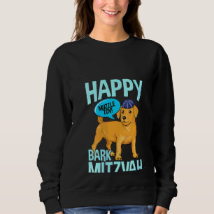 Womens Bark Mitzvah Dog Funny Jewish Bar Mitzvah H Sweatshirt