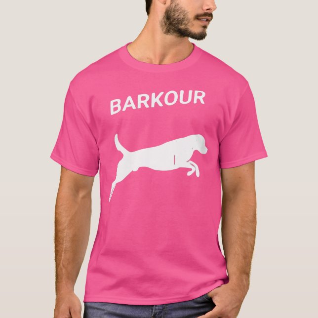 Womens Barkour Dog Shirt - Funny Pun Parkour Dog T (Front)