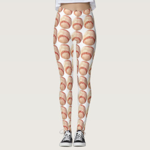 Women's Baseball Ball All Over Leggings