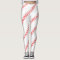 Women's Baseball Stitches (Seams) White Leggings