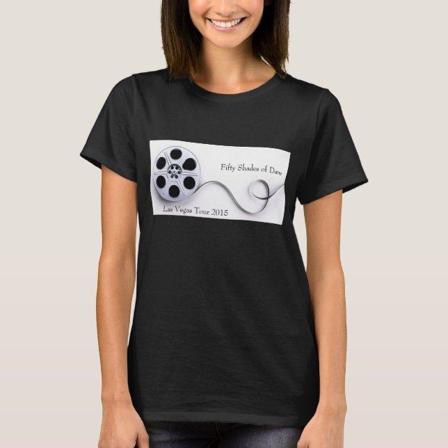 Women's basic cotton Tshirt  Black (Front)