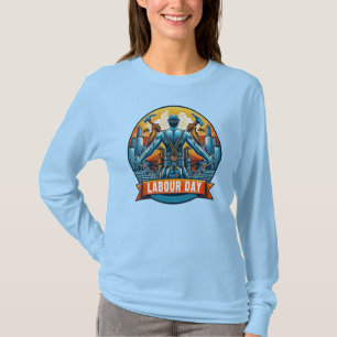 Women's Basic Long Sleeve Labour Day Tribute T-Shirt
