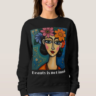 Women's Basic Sweatshirt with positive message