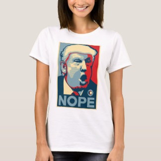 Womens Basic T-Shirt - NOPE - White