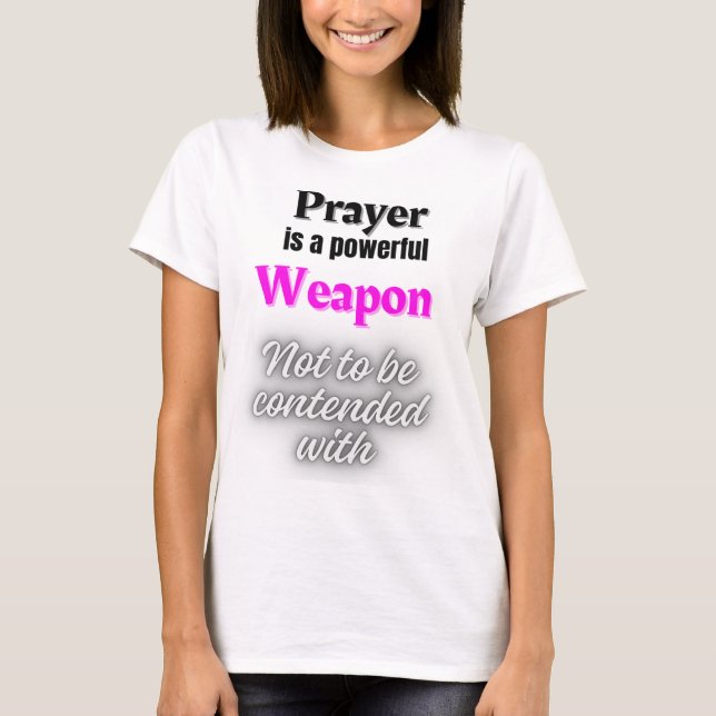Women's Basic T-Shirt - Prayer Power (Front)