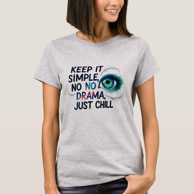 Women's Basic T-Shirt with Eye Design (Front)