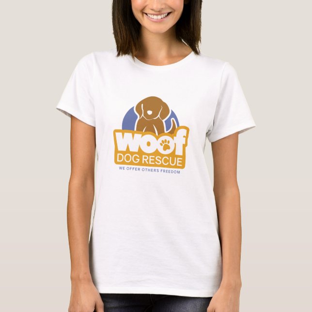 Women's Basic  WOOF T-shirt (Front)