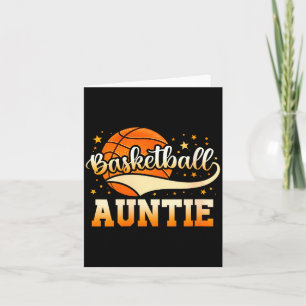Women's basketball auntie card