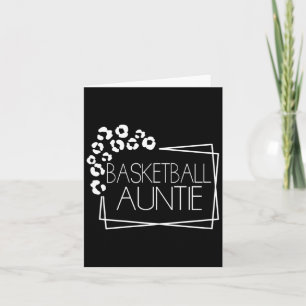 Womens basketball auntie card