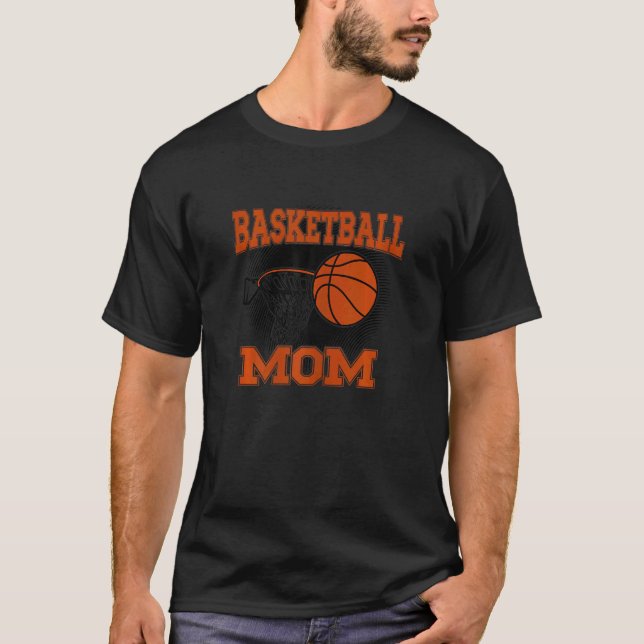 Womens Basketball Mom T-Shirt (Front)