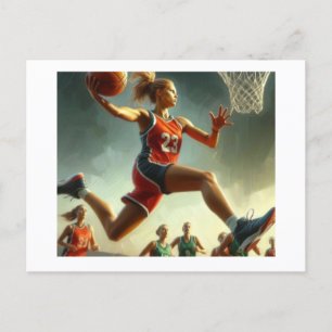 Women's Basketball,  Postcard