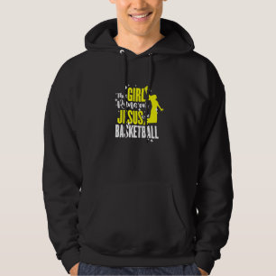 Womens Basketball This Girl Runs On Jesus And Bask Hoodie