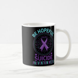 Womens Be Hopeful Suicide Prevention Week Teal &am Coffee Mug