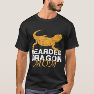 Womens Bearded Dragon Mum Lizard Reptile T-Shirt
