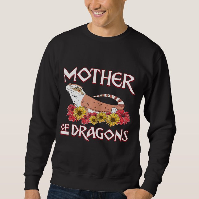 Womens Beardie Mum Bearded Dragon Sweatshirt (Front)