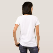 Women's Bella Top--White  Kitty T-Shirt (Back Full)