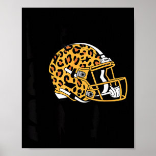 Women's Bend &amp; Snap Leopard Print Helmet Footb
