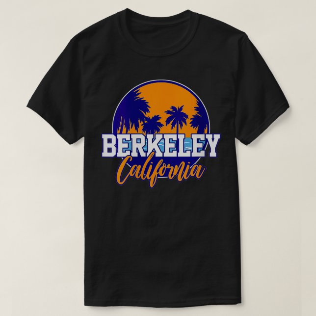 Womens Berkeley California VNeck  T-Shirt (Design Front)