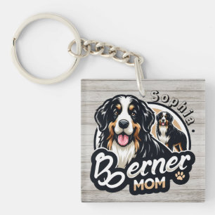 Womens Berner Mum - Bernese Mountain Dog Mum Gift Key Ring