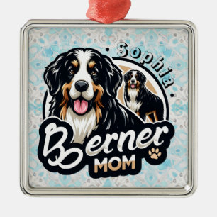 Womens Berner Mum - Bernese Mountain Dog Mum Gift Metal Ornament