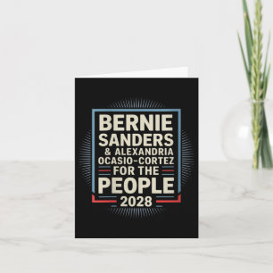 Womens Bernie Sanders And Aoc 2028 For President C Card