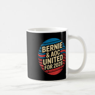 Womens Bernie Sanders And Aoc 2028 For President C Coffee Mug
