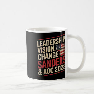 Womens Bernie Sanders And Aoc 2028 For President C Coffee Mug