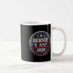 Womens Bernie Sanders And Aoc 2028 For President C Coffee Mug