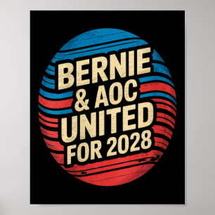 Womens Bernie Sanders And Aoc 2028 For President C Poster