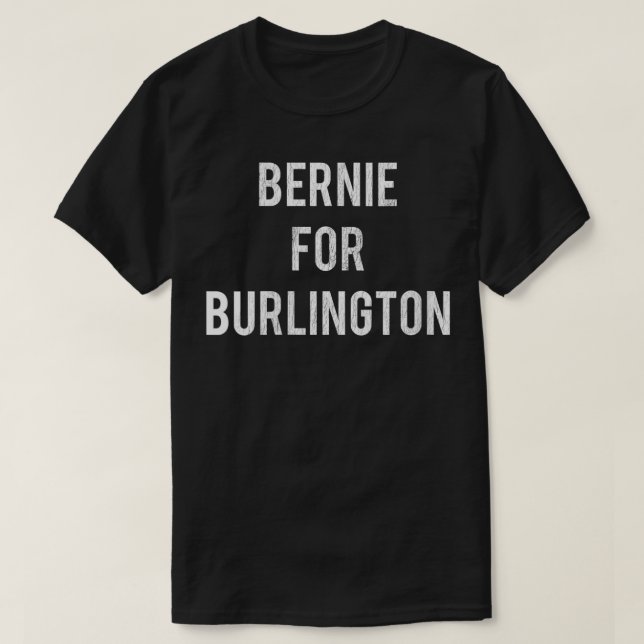 Womens Bernie Sanders for Burlington Mayor Retro C T-Shirt (Design Front)