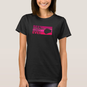 Womens Best American curl Mom Ever T-Shirt