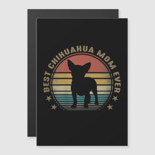 Womens Best Chihuahua Mum Ever Funny Mothers Day Magnetic Invitation