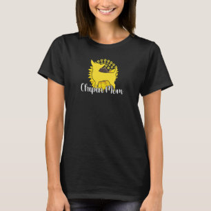 Womens Best Chipin Mum Sunflower Dog Paws Motheru2 T-Shirt