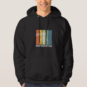 Womens Best Dad By Par Disc Golf Frisbee Golf Fath Hoodie