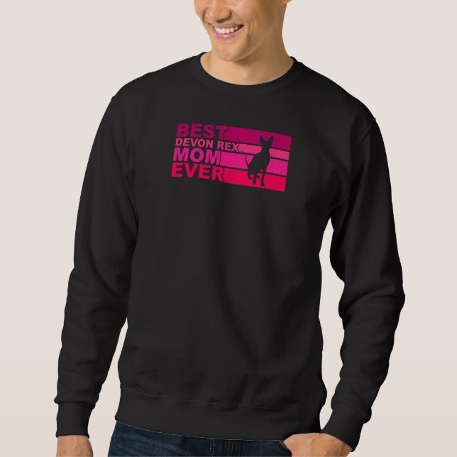 Womens Best Devon Rex Mom Ever Sweatshirt (Front)