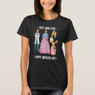 Womens Best Doctor Mum Blonde Motivational Mothers T-Shirt