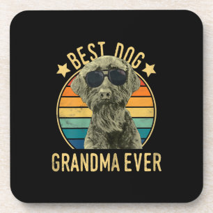 Womens Best Dog Grandma Ever Giant Schnauzer Coaster