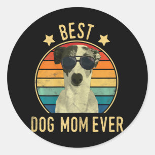 Womens Best Dog Mum Ever Italian Greyhound Mors Classic Round Sticker