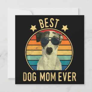 Womens Best Dog Mum Ever Italian Greyhound Mors Invitation