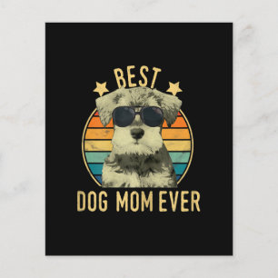 Womens Best Dog Mum Ever Miniature Schnauzer